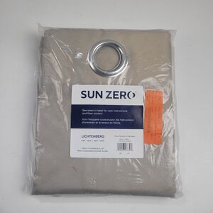 NEW Sun Zero Blackout 54 x 108 Grommet single curtain panel 'Linen' #CT9